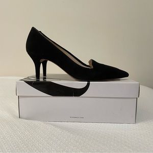 Nine West black suede pumps